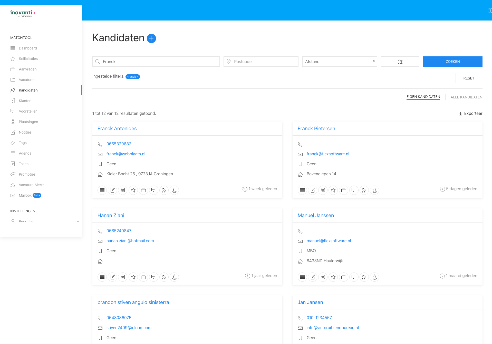 Zoeken Recruitment Software